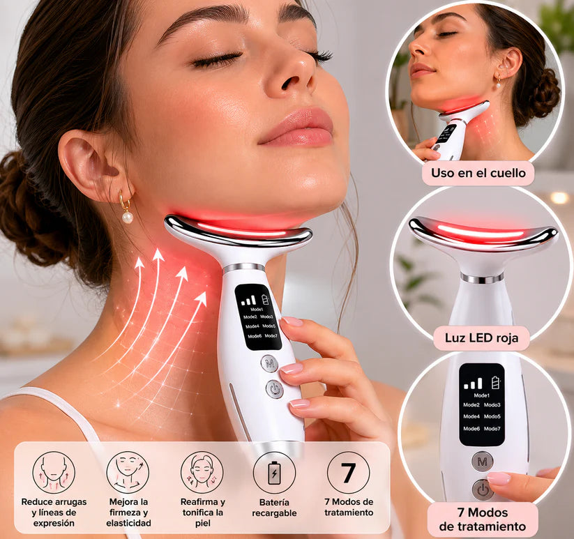 Masajeador Facial y Cuello LED
